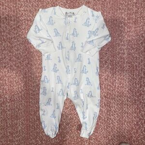 Kissy Kissy Blue and White Baby One Piece size 3-6 months